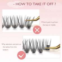 FinyDreamy 10D Lash Clusters 240pcs Individual Lash Extensions Natural Cluster Lashes 12-16mm Mix Lengths C Curl 0.07mm Thickness Eyelash Individual Cluster Lashes Apply Under Your Lashes(10D12-16mm) - ColorB - View 5