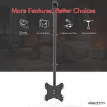 Adjustable TMC-7004 Retractable Ceiling Mount TV Bracket For 32"-55" Flat Screen Sturdy Roof Rack Pole TV Mount For Home Office Hotel Use Valentine's Day Gift - Default - View 9