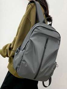 New Korean-Style Double-Shoulder Bag - Stylish Waterproof Technology Fabric, Large Capacity Student Schoolbag, Men's Business Casual Computer Bag - Multicolor - View 5