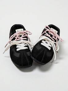 Women's Multifunctional Fashionable Casual Shoes With Flat Rubber Soles, Casual Shoes, Daily Matching With Casual Shoes - 黑色 - 查看 1