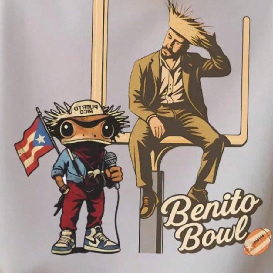 2026 Unisex T-Shirt, Hoodie, Benito Bowl Vintage Streetwear, Puerto Rico Aesthetic, Unisex Fan Gift - 白色 - 查看 1