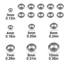 50/100/200pcs Stainless Steel Seamless Bead Caps, DIY Jewelry Making, Handmade Beading Craft Supplies - DIY - View 5