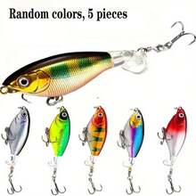 1pc/5pcs Lure Floating Plastic Hard Bait Pencil Minnow Trolling Fishing Lure - Multicolor - View 18