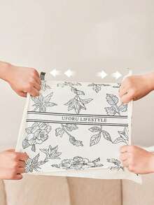 1pc Tear-Resistant Garbage Bag With Drawstring, Thick Plastic Trash Bag With Self-Sealing, Suitable For Kitchen, Living Room, Bathroom, Multi-Purpose Waste Bag - Multicolor - View 5