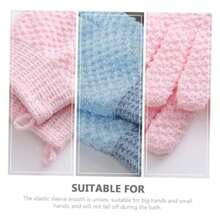 Guantes Exfoliantes De Baño Para Cuerpo 4 Pares Azul Rosa 2azul + 2rosa - Multicolor - Ver 4