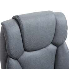 Ergonomic Reclining Office Chair, Folds 150°, With Headrest, Height Adjustable Up To 135 Kg, Grey - Grey - View 8