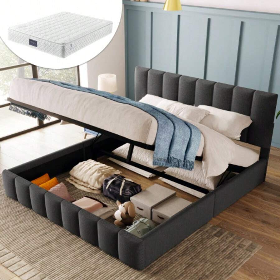 Bed Frames - Dark Grey - View 1