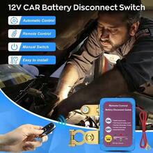 12V Battery Master Disconnect Switch, Battery Master Switch With Remote, Heavy Duty Car Battery Kill Switch, 240A 433MHz - A - View 5