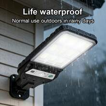2026 Super Bright Solar Light Outdoor Garden Courtyard Wall Light Waterproof 3-Mode Large Range Lighting Street Light With Remote Control Intelligent Human Sensing Solar Light - Black - View 10