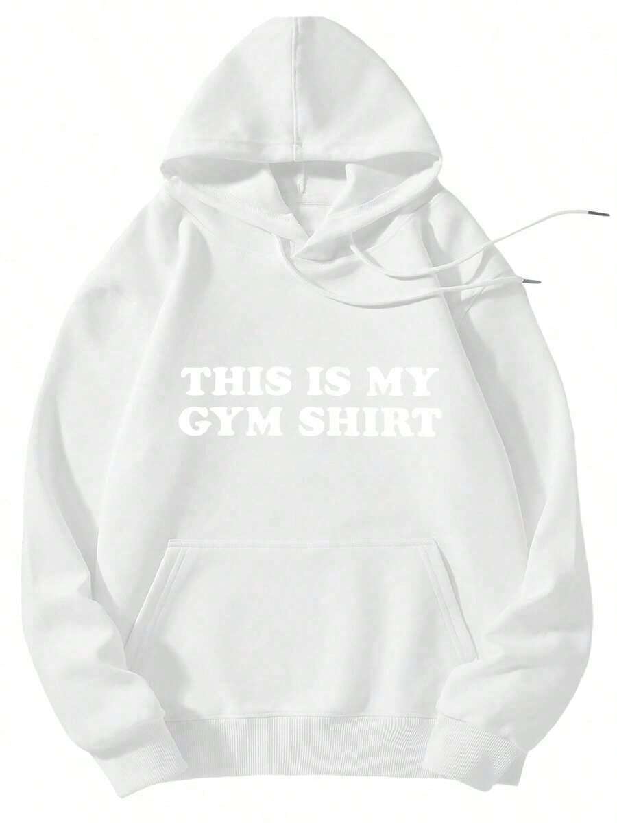 Esta es mi camiseta de gimnasio con capucha - Blanco - Ver 1