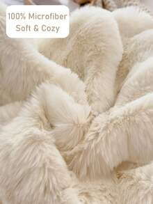 1 chiếc vỏ gối lông thỏ giả cao cấp màu trắng, vỏ gối trang trí cho ghế sofa, giường, vỏ gối ấm áp và thoải mái cho mùa đông, không kèm ruột gối. - trắng - Xem 5