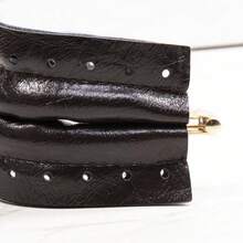 1/2 pièces Sac DIY Bouche carrée Bordure dorée  PU, Augmente la position des trous de couture, Convient pour les charnières de matériel de bagages, les supports de sac nuage, les clips de bouche de sac tressé, les clips de sac à main, la production de portefeuille DIY, Multifonctionnel - Multicolore - Voir 6