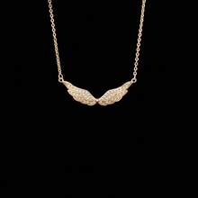 1件天使翅膀项链，时尚吊坠，简约设计，钛钢锁骨链，精致 - 天使之翼項鍊 - 查看 8