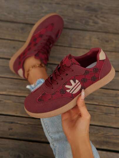 Women's Outdoor Casual Sports Shoes, Classic Shoes, Microfiber Leather Retro Trainers, 2025 New Criss-Cross Lace-Up Sneakers, Minimalist Fashion Comfortable Outdoor Tennis Running Shoes For Students