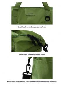 1pc Foldable Portable Business Travel Bag, Large Capacity Student Luggage Bag, Maternity Bag, Women Handbag & Shoulder Bag ,Travel Essential Bag - Multicolor - View 12