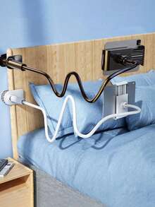 Adjustable Gooseneck Phone Mount 360 Degree Rotating Tablet And Smartphone Stand Spiral Base Slouchy Bracket Bedside Phone And Tablet Holder Suitable For Slouchy Use In Bed Valentine's Day Gift - Multicolor - View 2