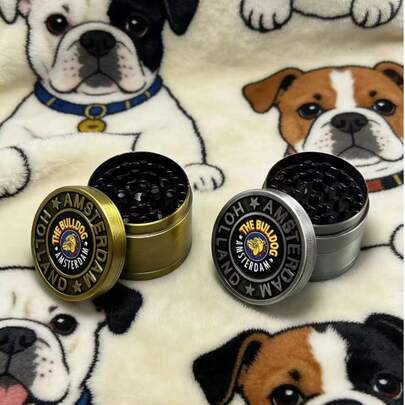 1pc Dog Head Design 4-Layer Manual Grinder, Portable Grinder, Household Item, Gift For Valentine's Day And Halloween