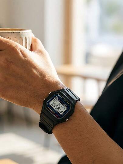 Casio 男女通用石英表，青春系列 - 圆形表盘石英机芯男士腕表，适合日常休闲佩戴