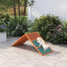PawHut Dog Agility Equipment, Agility Ramp For All Breeds For Garden - Orange - View 1
