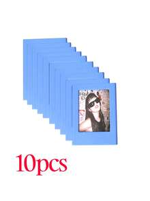 1/4/6/10/20pcs Multi-Color 3-Inch Magnetic Plastic Photo Frames, Magnetic Fridge Stickers For Instant Camera Photos And Mini Cards Display, Personalized Home Fridge Decor, Gift For Friends - Multicolor - View 49