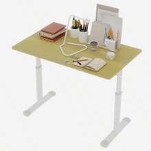 Adjustable Learning Table For Children And Adults - Height Adjustable, Multifunctional Home/Office, Compact Design - Khaki - View 6