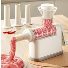 Manual Sausage Stuffing Machine With 3 Filling Nozzles Sausage Syringe Suitable For Family Gatherings And Barbecues - Multicolor - View 3