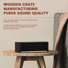 PHILIPS SPA3709 Wired & Bluetooth Dual-Mode Speaker With Built-In Sound Card, Wooden Desktop Computer Audio For TV Shows & Gaming - Multicolor - View 4