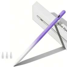 Active Stylus Pen For IPad Pencil Compatible With Apple IPad 2018-2024 Publish,120 MAh Li-Ion Battery Faster Charge, Palm Rejection, Tilt Sensitivity Compatible With Apple Pen, IPad Stylus Pen Compatible With Ipad 10th /9/8/7/6th, IPad Pro11/12.9/13/Inch M4, IPadAir 3/4/5/M2, IPad Mini 5/6[No Magnetic Charging Function] - 漸變紫 - 查看 1