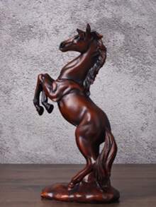 树脂马雕像，创意马雕塑，家居办公室客厅装饰，书桌吧台柜装饰，站立马，动物雕塑摆件，礼品 - 彩色 - 查看 12