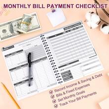 Montesy Efficient Monthly Bill Management Book 48 Months For Tracking And Payments To Enhances Financial Efficiency - Bill Tracker Notebook Plum - 查看 5
