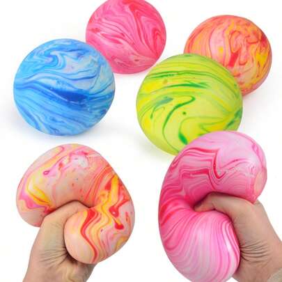 1pc 6cm/4cm Aurora Glass Putty! Flour Filled Squishy Toy, Extra Large Slow Rebound Stress Relief Ball, Thick Skin Non-Greasy, Immersive Kneading Texture, 2026 Trending Squishy Toy, High-End Desktop Decor, Relieve Anxiety