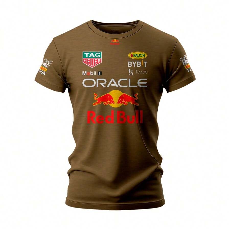 Bull Racing F1 Automobile Top Shirt Red F1 Ref: 204 - 鏽棕色 - 查看 1