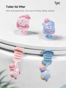 1个马桶盖提手，卫生手柄，用于提起马桶盖，防污马桶盖拆卸器，浴室清洁工具 - 多色 - 查看 1