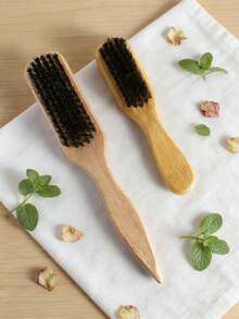 1/2 piezas Cepillo de madera con punta, Peine para el peinado del cabello de mujer/hombre apto para cabello rizado y liso - cepillo para el pelo - Ver 10