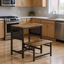 Escabel Plegable para Niños Pequeños - Negro - Ver 2