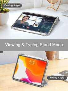 TPU Leather Flip Cover Case For IPad A16 11th/10th, 9th/8th/7th 10.2", Air 10.9"/11", Pro 11", Air 13", Pro 12.9", Light Gray - Light Grey - View 8