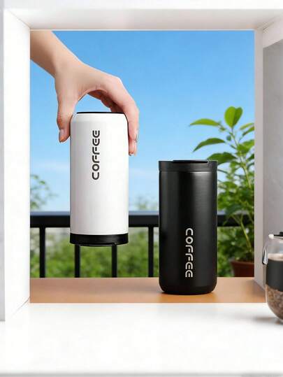 High-Quality Stainless Steel Insulated Coffee Tumbler, Portable & Reusable For Women, Students, Couples, Long Heat Retention, Suitable For Multiple Scenarios