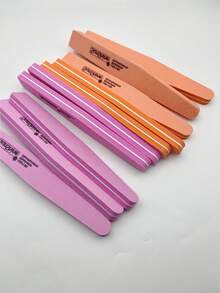 Bộ 10 dũa móng tay và khối đánh bóng bằng mút xốp, hai mặt, độ nhám 100/180, dụng cụ làm móng chuyên nghiệp để tạo hình và đánh bóng móng. - Nhiều màu - Xem 6