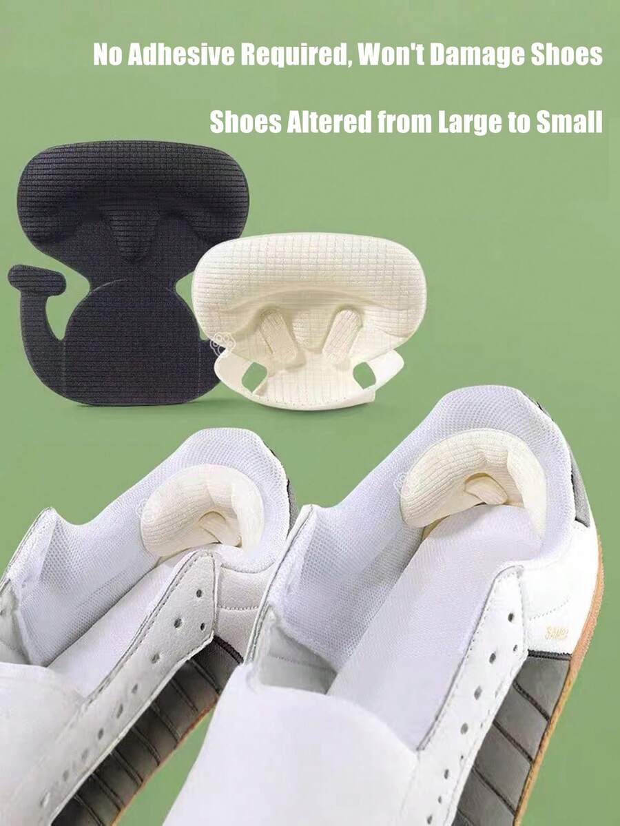 No-Paste Heel Grip Shoe Size Reducer For Sneakers And Loafers, Anti-Slip Anti-Chafing Heel Pad, Half-Size Insole For Shoe Size Adjustment - Thin 5mm - View 1