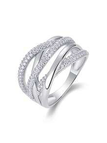 1 Piece Charming Women's 925 Sterling Silver Moissanite Ring, Ideal For Weddings, Proposals, Anniversary Parties And Valentine's Day Gifts - Ring - View 16