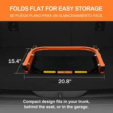 Collapsible Tire Step For Trucks & SUVs – Compact Foldable Design For Trunk Storage, 350Lbs Heavy-Duty Support, Non-Slip Platform, Adjustable Wheel Fit & Height, Perfect For Roof Access, Engine Maintenance & Car Care - Adjustable Foldable Tire Step - View 5