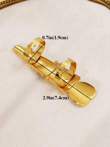 Dubai 24K Gold-Plated Adjustable Ladies' Finger Ring Fashion Africa Women's Wedding Jewelry Alloy Classic And Exaggerated Design - Yellow Gold - View 5