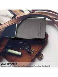 60-150个口袋大容量名片册卡套便携式卡片整理器卡片收纳文件夹办公用品 - 彩色 - 查看 1