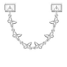 Pulseira modular DIY de duas voltas, decorada com flores, borboletas, corações, estrelas e luas. Ideal como presente para amigos e casais, perfeita para o Natal, Ano Novo, Halloween e Dia dos Namorados. Design encantador, feita em aço inoxidável. - M292969 M292970 - Ver 19