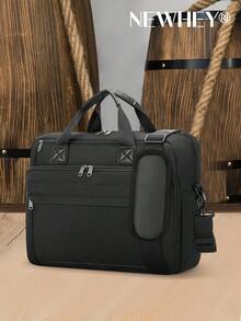 NEWHEY 15.6英寸笔记本电脑包，公文包，防水电脑包，单肩斜挎包，男士商务/办公/工作包 - 彩色 - 查看 11