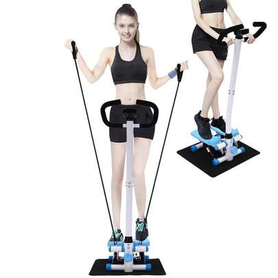 HYYKJ-US Mini Steppers For Exercise At Home Mini Stepper, Total Body Stepper With 90cm Resistance Band (150KG), Home Aerobics Stepper Exerciser 150kg Maximum Capacity