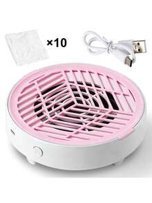 LIMEGIRL 美甲粉尘收集器，适用于亚克力美甲粉尘收集器、美甲粉尘风扇、美甲清洁设备 - 高功率低噪音美甲粉尘提取器，适用于凝胶美甲沙龙和家庭使用，适合自用和送礼，粉色和白色 - 彩色 - 查看 5