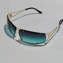 Y2K Fashion Street Style Glasses, Unisex, Unique Hollow-Out Luxury Frame, Suitable For Music Festivals, Road Trips, Eye-Catching Item - Multicolor - View 12