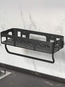 1Pc Space-Saving Wall-Mounted Kitchen Organizer Spice Rack And Food Storage Shelf, Easy To Install, No Drilling Required - Multicolor - View 7