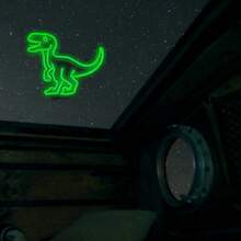 Adjustable Brightness Dinosaur Neon LED Sign, USB Powered Monster Neon Light For Home, Kids Room, Game Room, Birthday, Party (Green) - Green color light - View 5